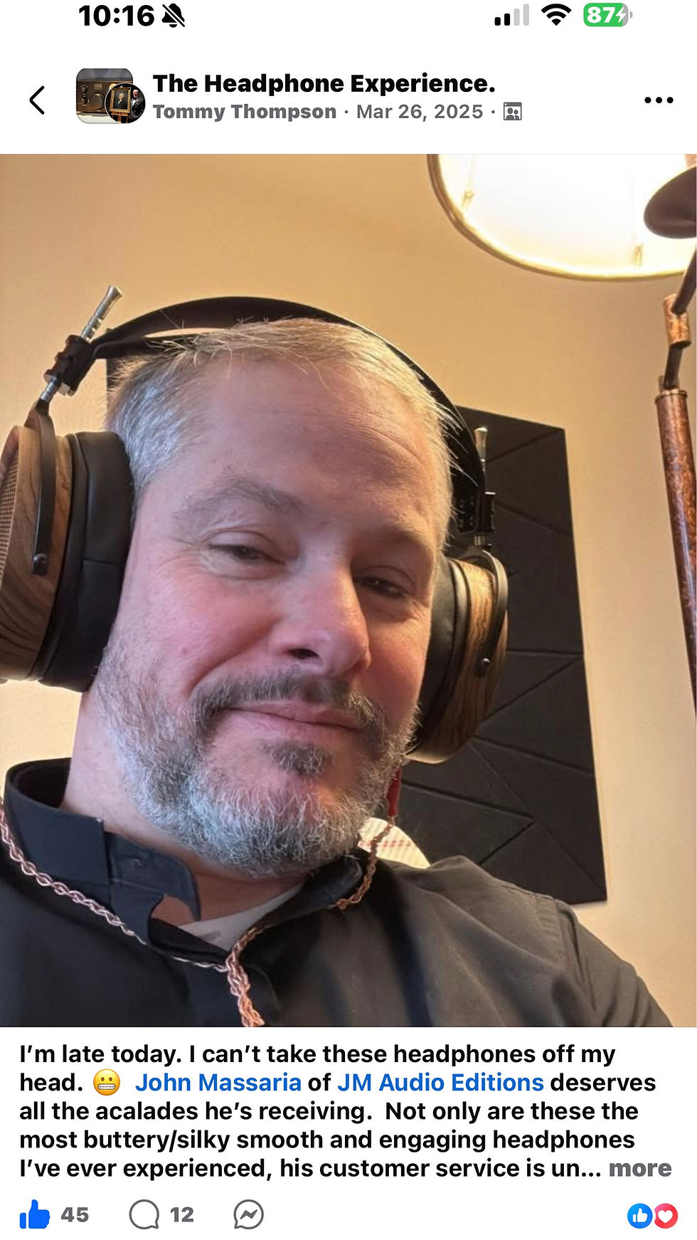 Thumbnail: JM Audio XTC2™ Open Back 50mm Dynamic Headphone