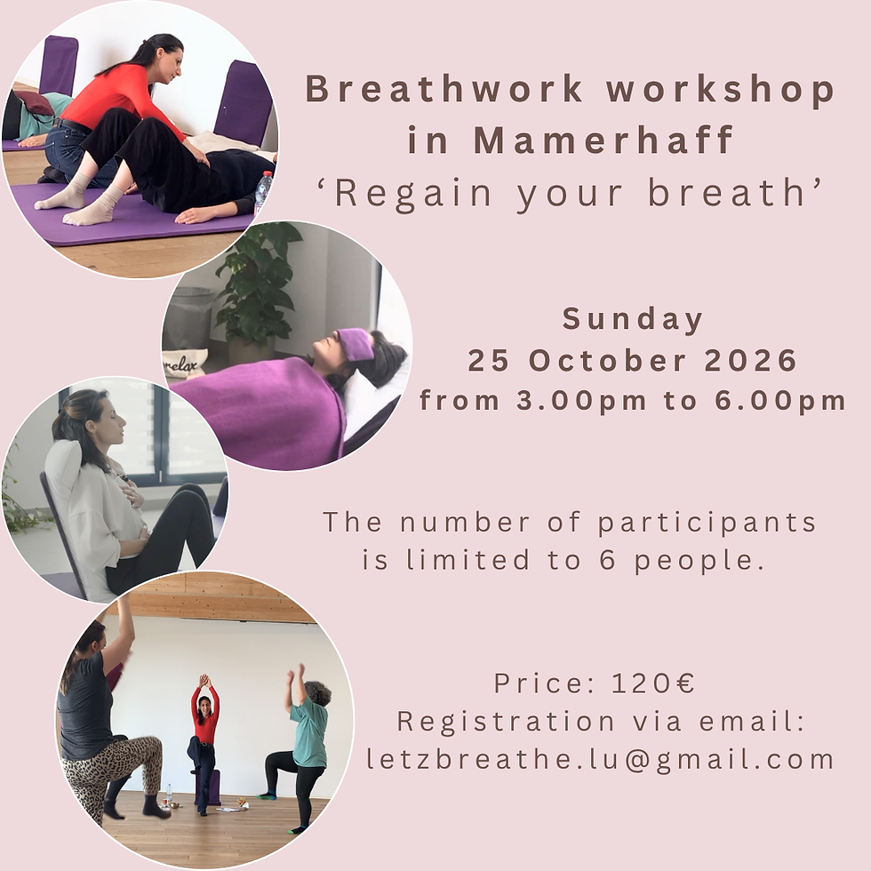 Breathwork workshop 25.10.26 'Regain your breath'