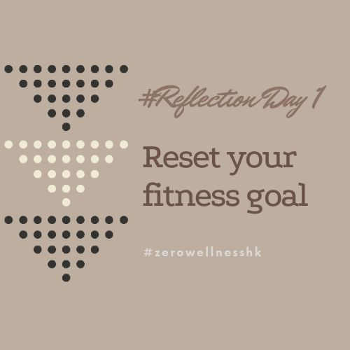 #Reflection - Day 1 - Reset Fitness goal