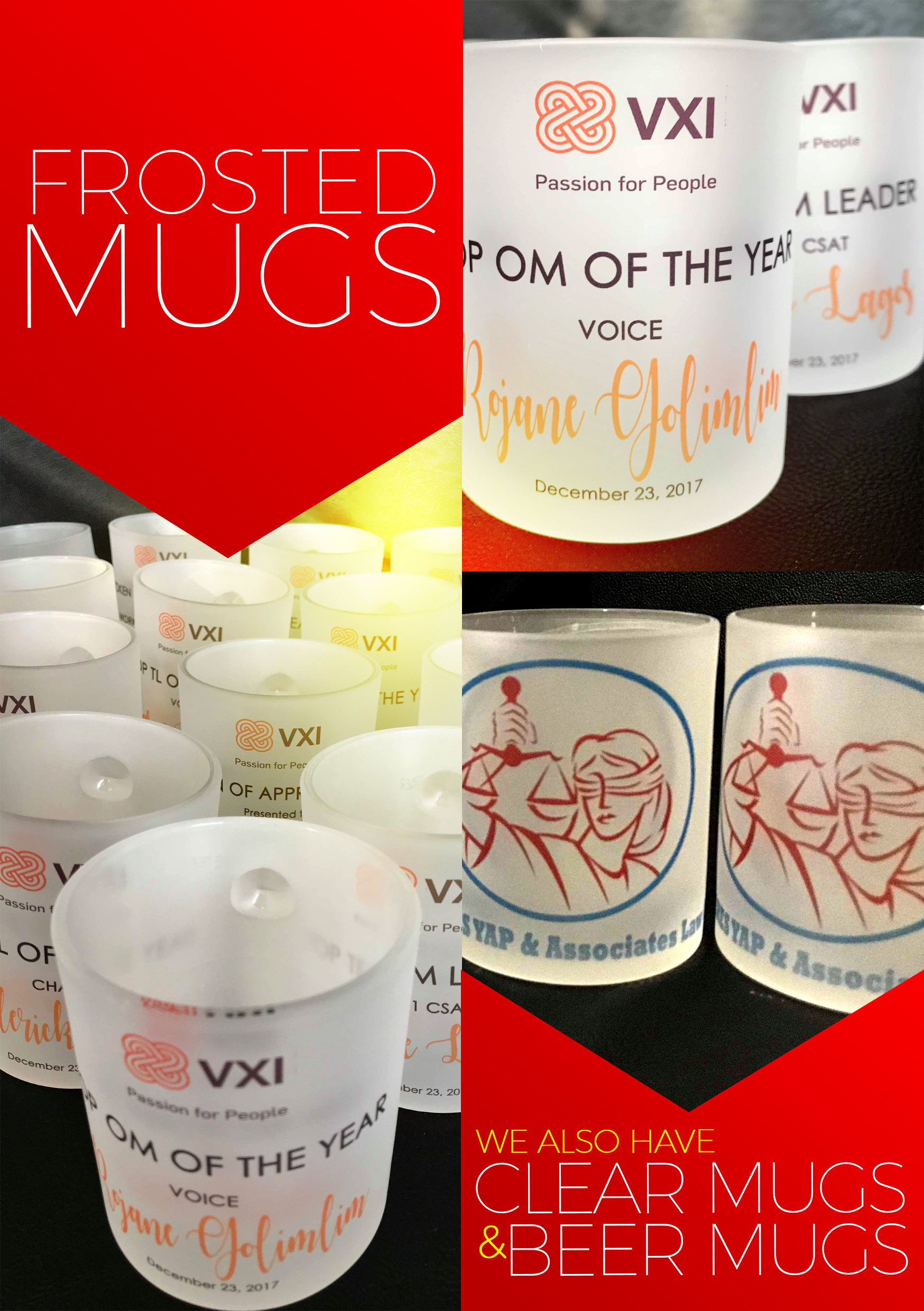 Frosted Mugs