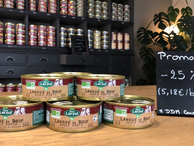 Profitez de -25% sur notre langue de bœuf Bio