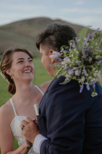 Crested Butte elopement in lush green pastures