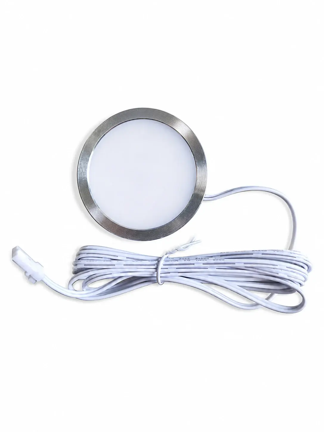 12V LED Puck Light 2W Under Cabinet Shelf Furniture Light 60mm with 2m Wire