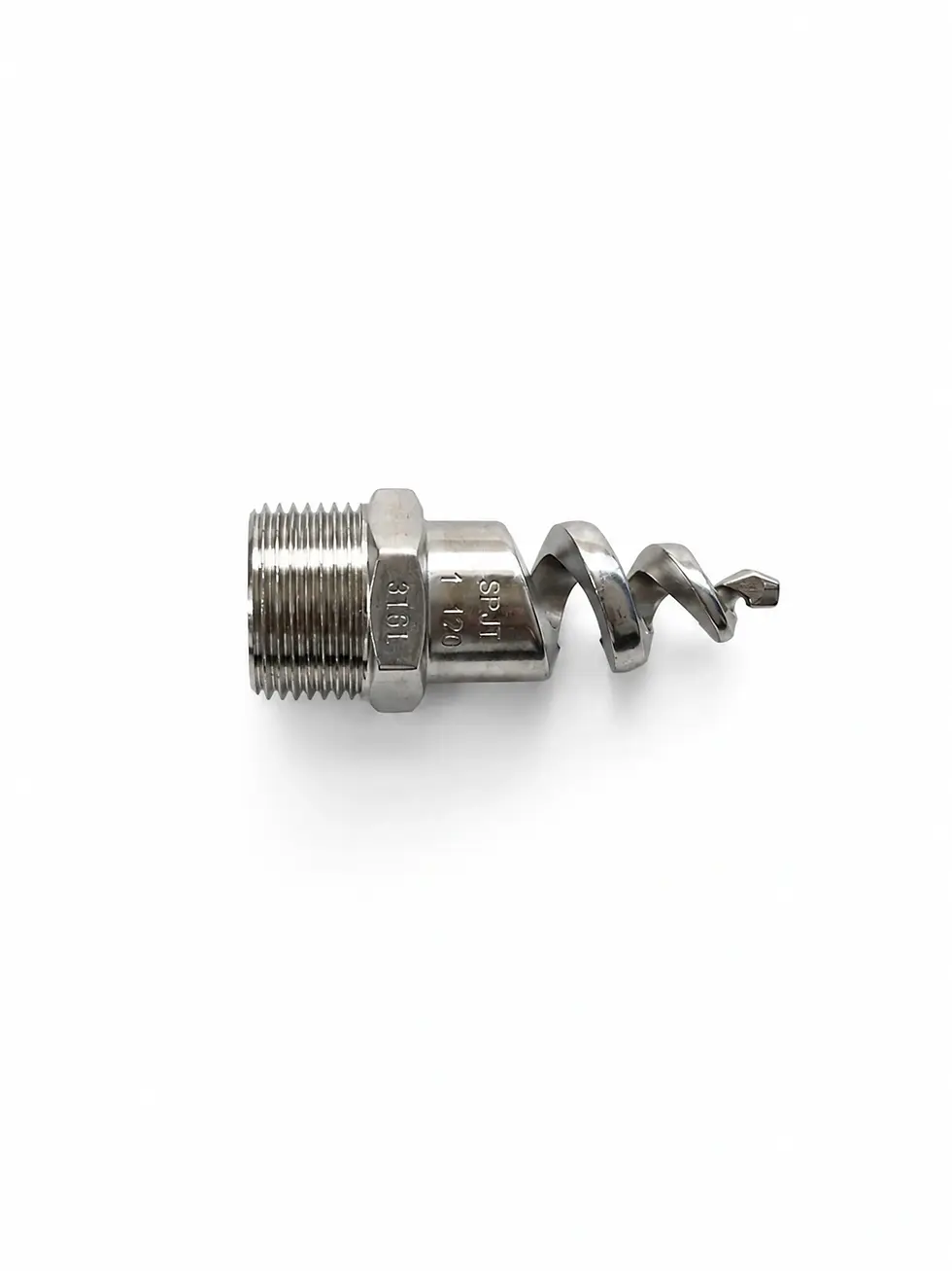 Thumbnail: SS316 Spiral Spray Nozzle 1 Inch Full Cone for Industrial Spraying