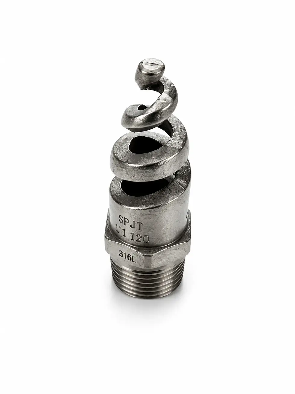 SS316 Spiral Spray Nozzle 1/2 Inch Full Cone for Industrial Spraying