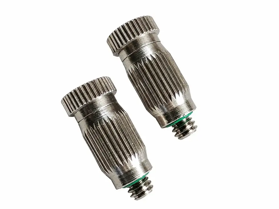 Brass Nickel Plated Precision Misting Nozzle, 3/16 Inch Thread, 24mm (Pack OF 2)