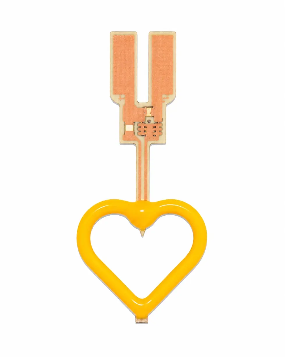 Heart Decorative COB LED Light, 3V Warm White 2700K, 3 Lighting Modes