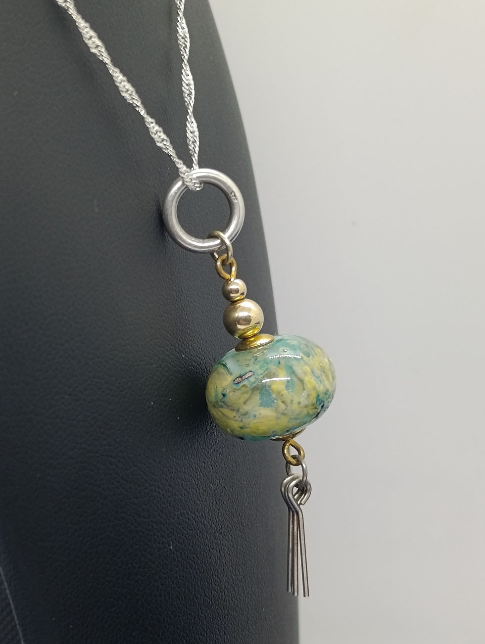 Collier Vert d'eau, Argent