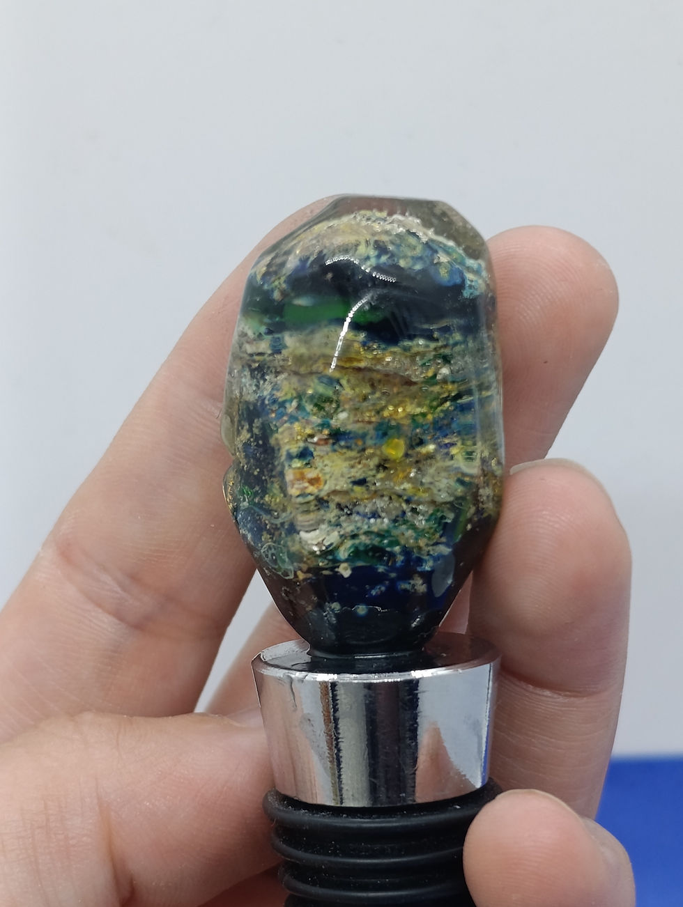 Miniature : Bouchon Leshy - Vert Noir Irisé / Acier Inoxydable 