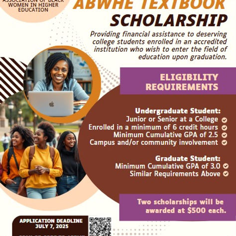 ABWHE Textbook Scholarships.