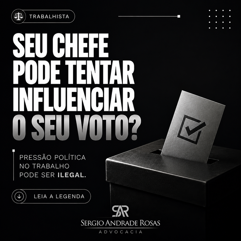 Seu chefe pode tentar influenciar o seu voto? Entenda o assédio eleitoral no trabalho.