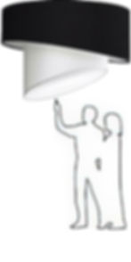 double-slant-drum-pendant-black-out-white-inside