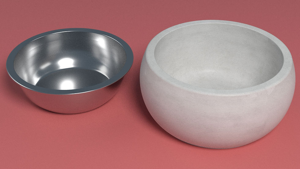 Küçük resim: Silikon Kalıp | Tekli Mama Kabı Göbekli | 0.3 litre