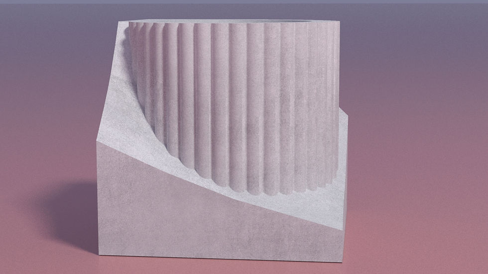 Küçük resim: Silikon Kalıp | Kapaklı Sütun Saksı | Ateş Çukuru | 9 x9 cm | Yükseklik▪︎8.6 cm