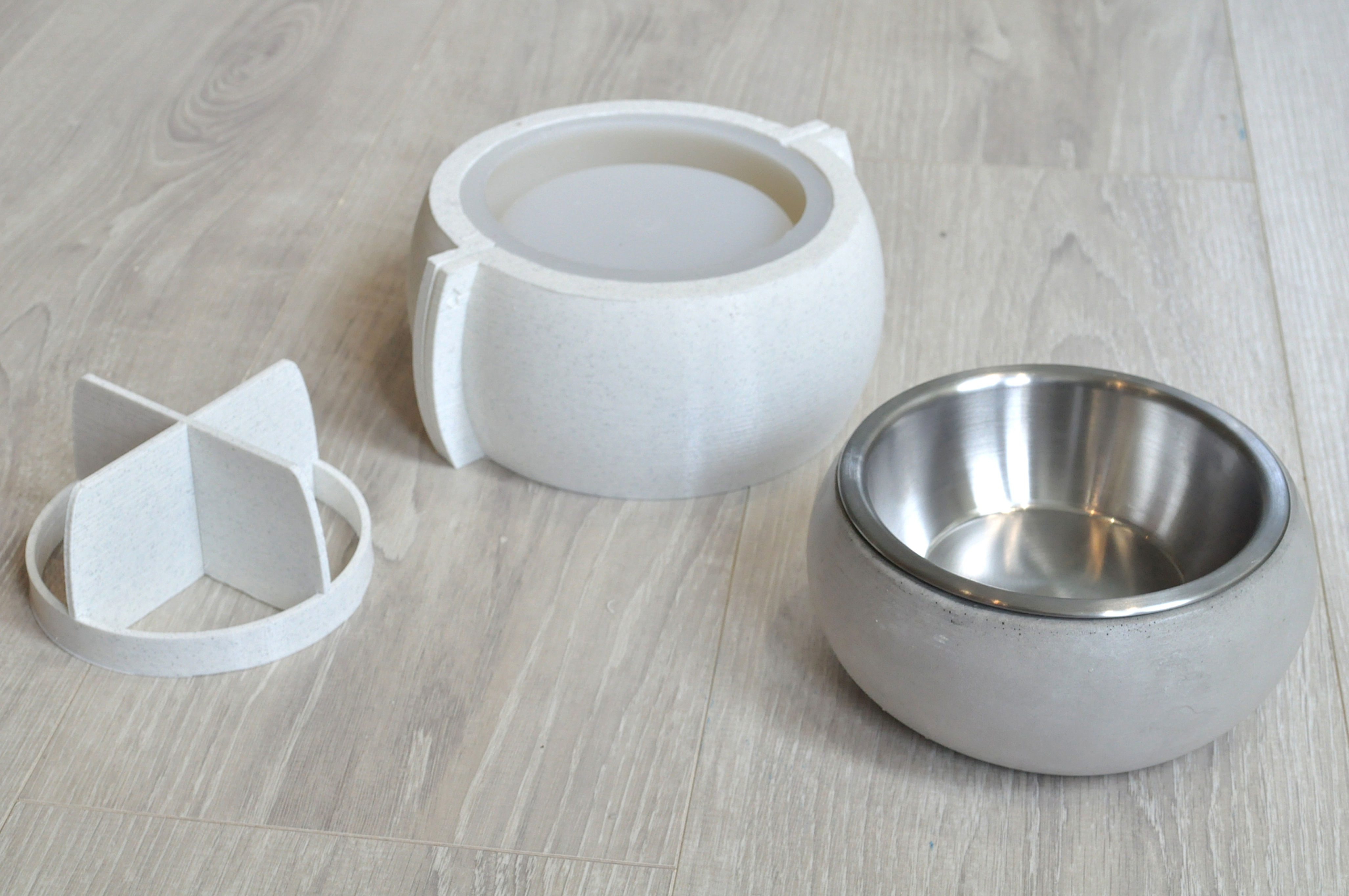 Silikon Kalıp Tekli Mama Kabı Göbekli Kase 0,8 Litre