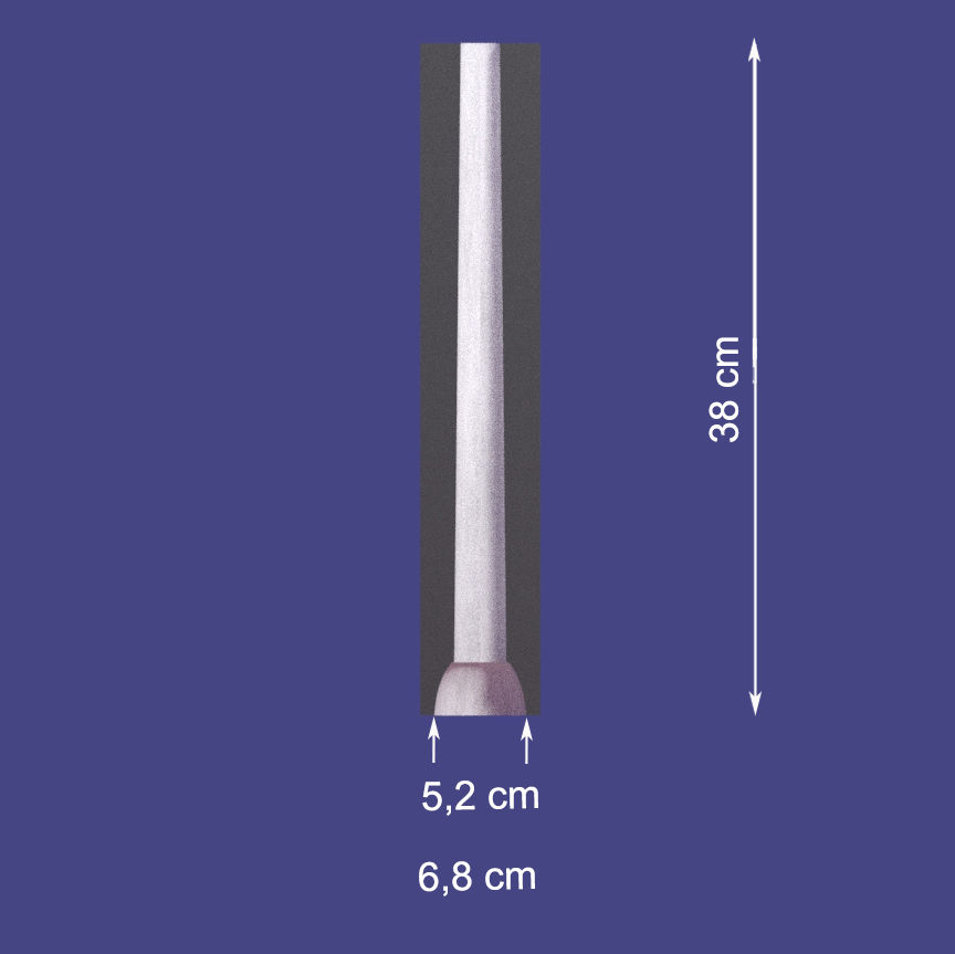 Küçük resim: Silikon Kalıp | Sarkıt Boru Aydınlatma | Çap: 6,8 cm h:38 cm
