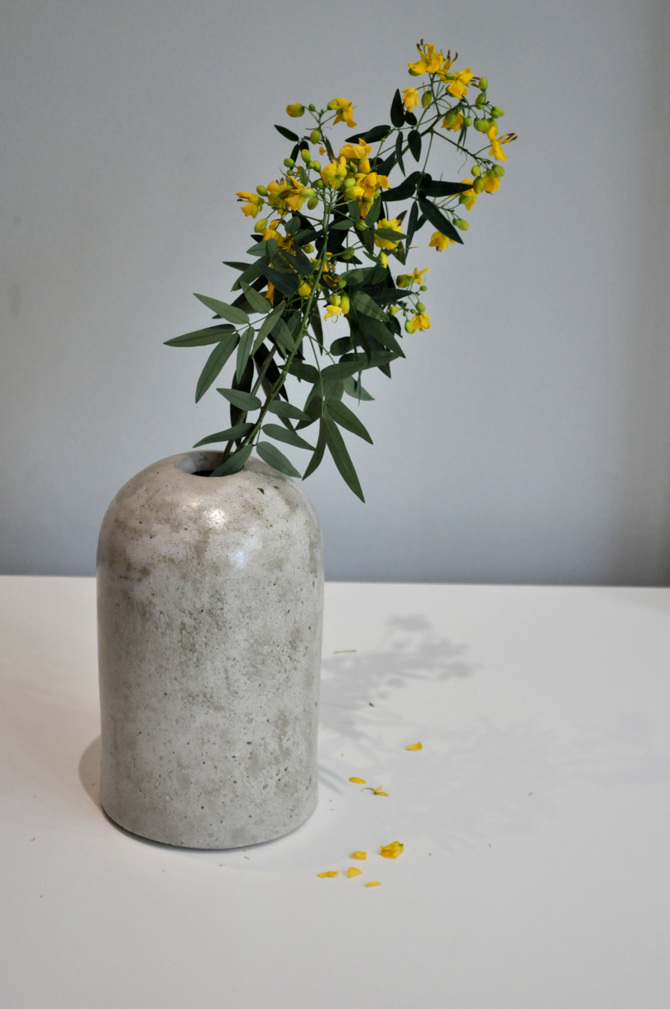 Brüt veya Renkli Beton Vazo 195x116 mm