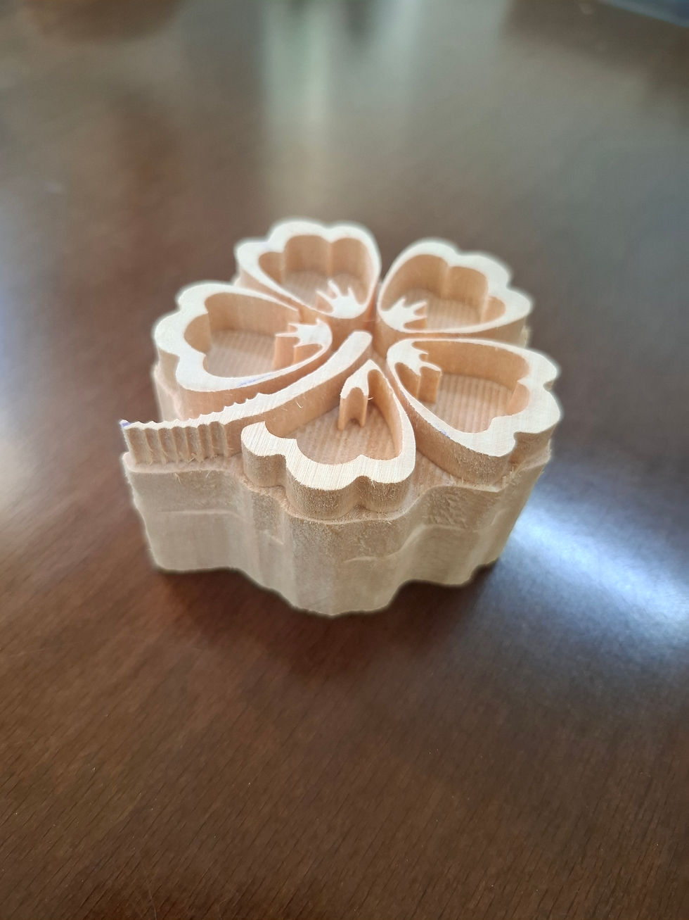 Küçük resim: 03 / Hibiscus Motifi Ahşap Baskı Kalıbı