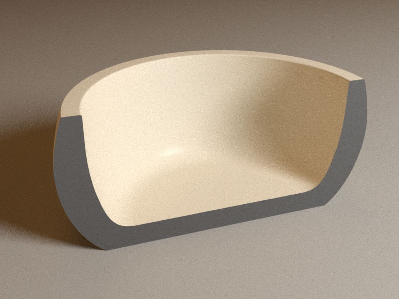 Küçük resim: Silikon Kalıp | Tekli Mama Kabı Göbekli | 0.3 litre