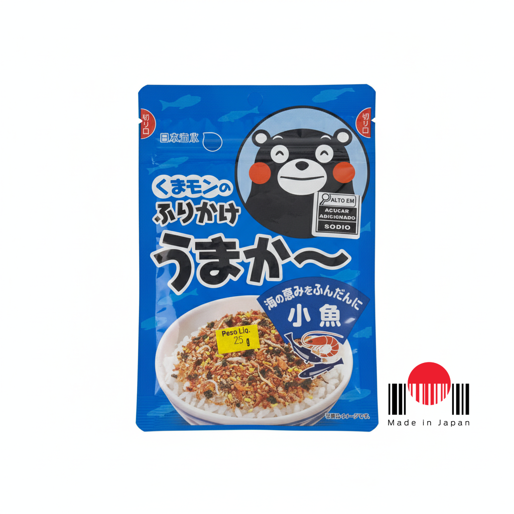 TAF525 - Furikake Kumamon Umaka Kozakana 25g - Nihonkaisui