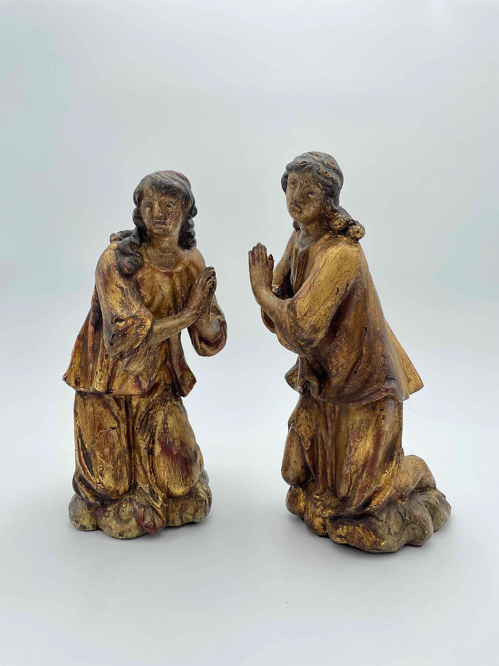 Miniature : Paires d'anges adorateurs XVIIe siècle