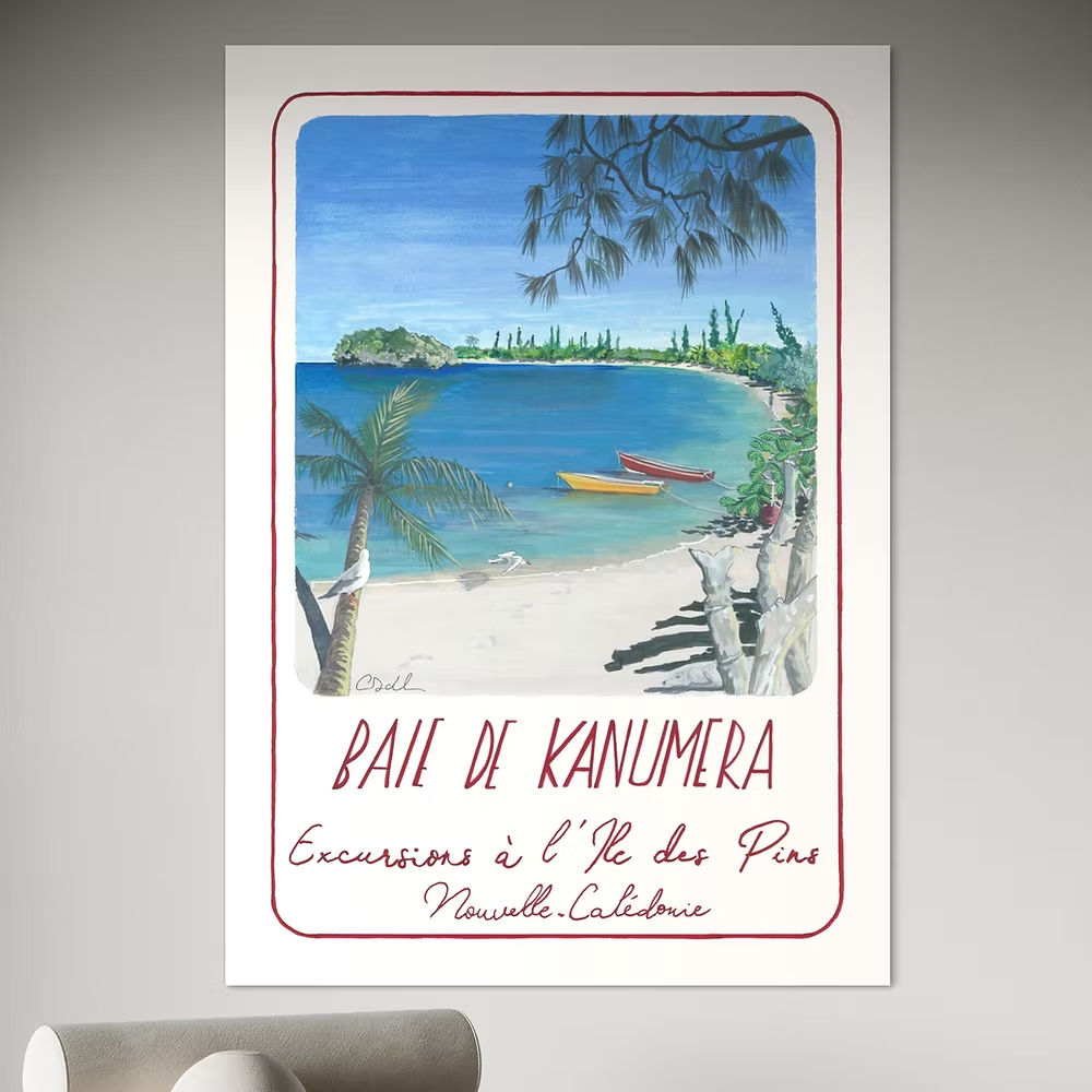 Affiche Baie de Kanumera