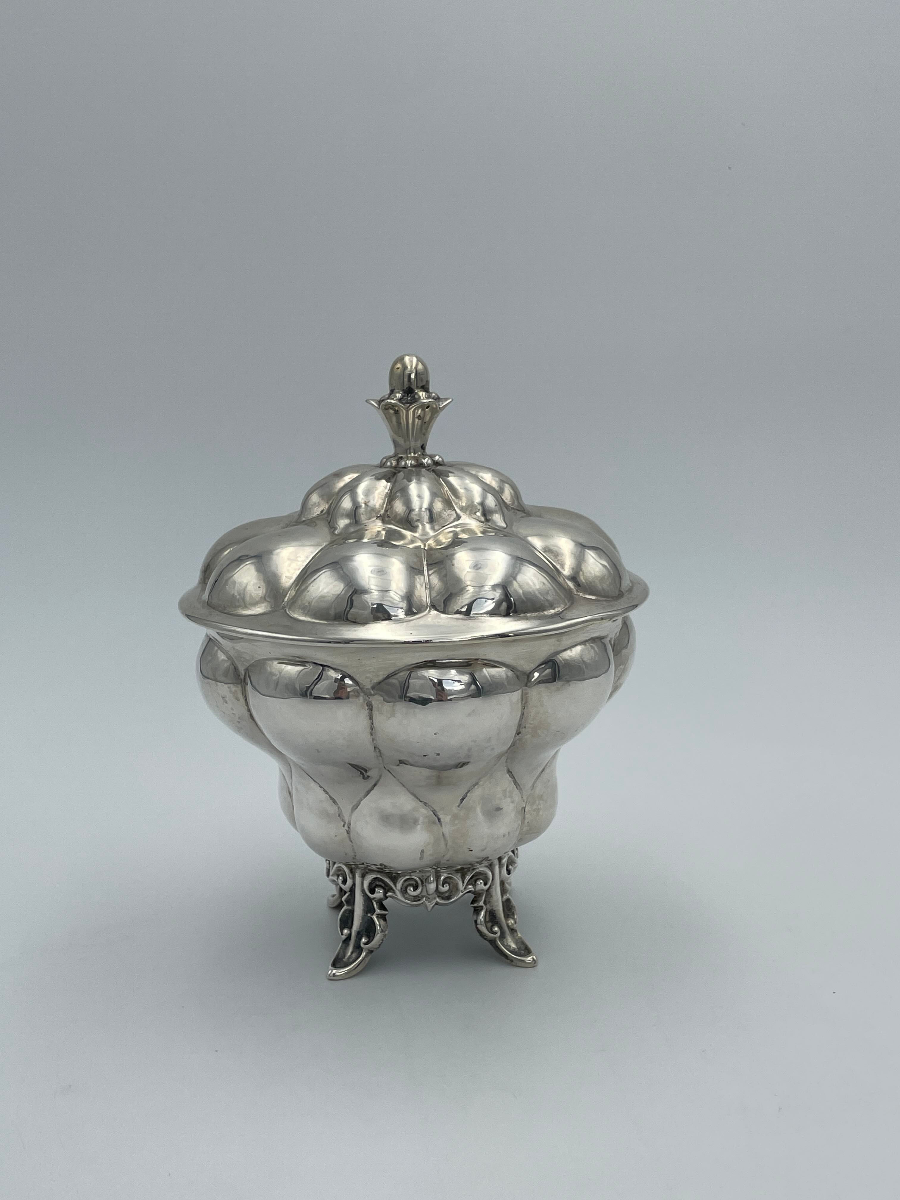 Sucrier argent Suisse Début XXe siècle