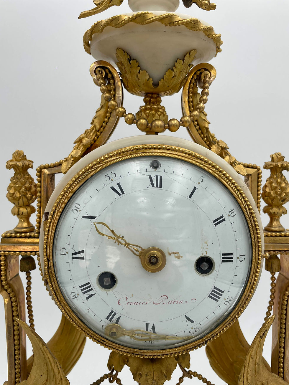 Miniature : Pendule aux griffons Par Cronier Époque Louis XVI