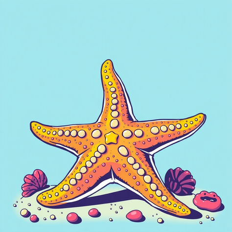 A starfish - party of one