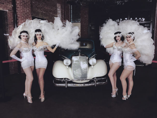 dancers entertaining guests at a NYC party