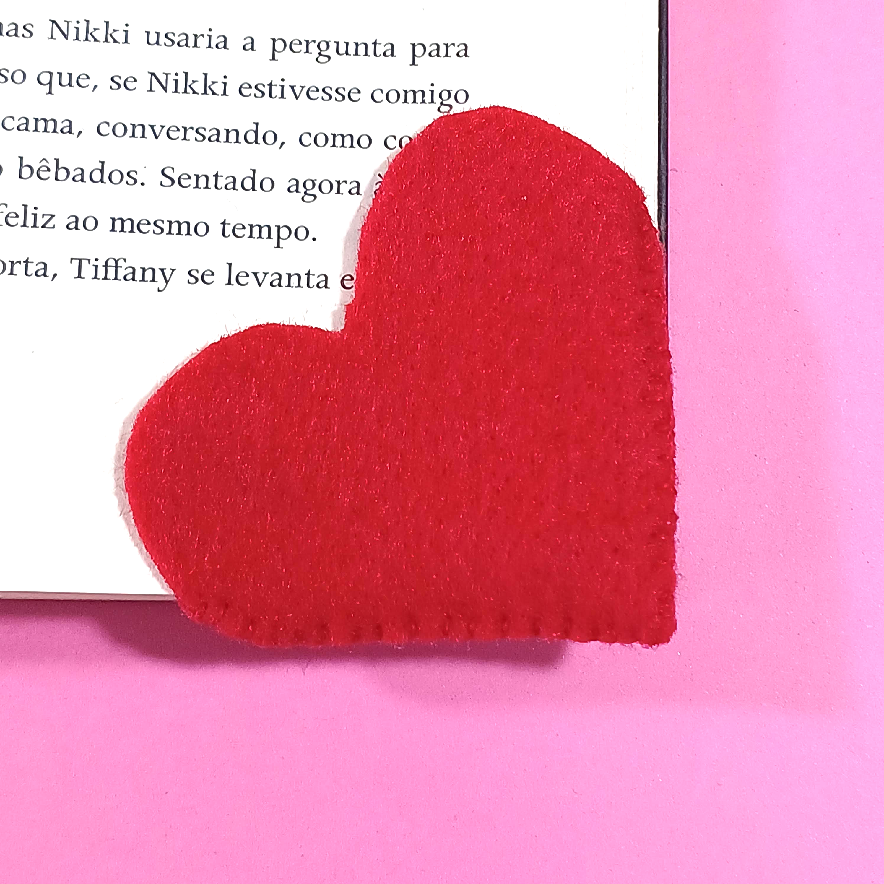 Marcador de Página de Cantinho - Coração