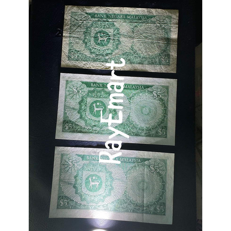 Thumbnail: 1976 & 1981 Malaysia 5 Ringgit Signed Ismail Md Ali & Abdul Aziz Taha