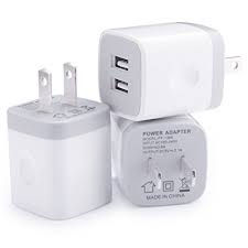 Wall Charger, Vifigen 2-Pack USB 2.1AMP Universal Power Home Travel Wall Charger Dual Port Plug for