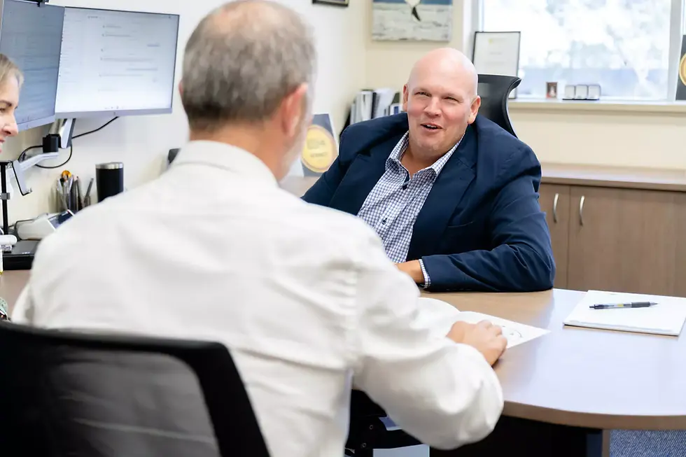 Peter Fowler client meeting