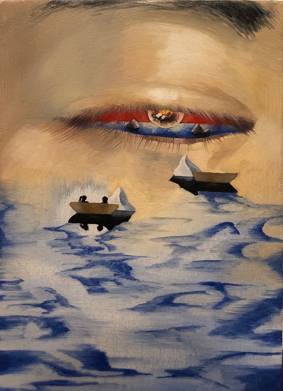 旅路 キャンバス、油彩 33,3×24,2