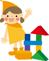 積み木で家を完成させた女の子.png