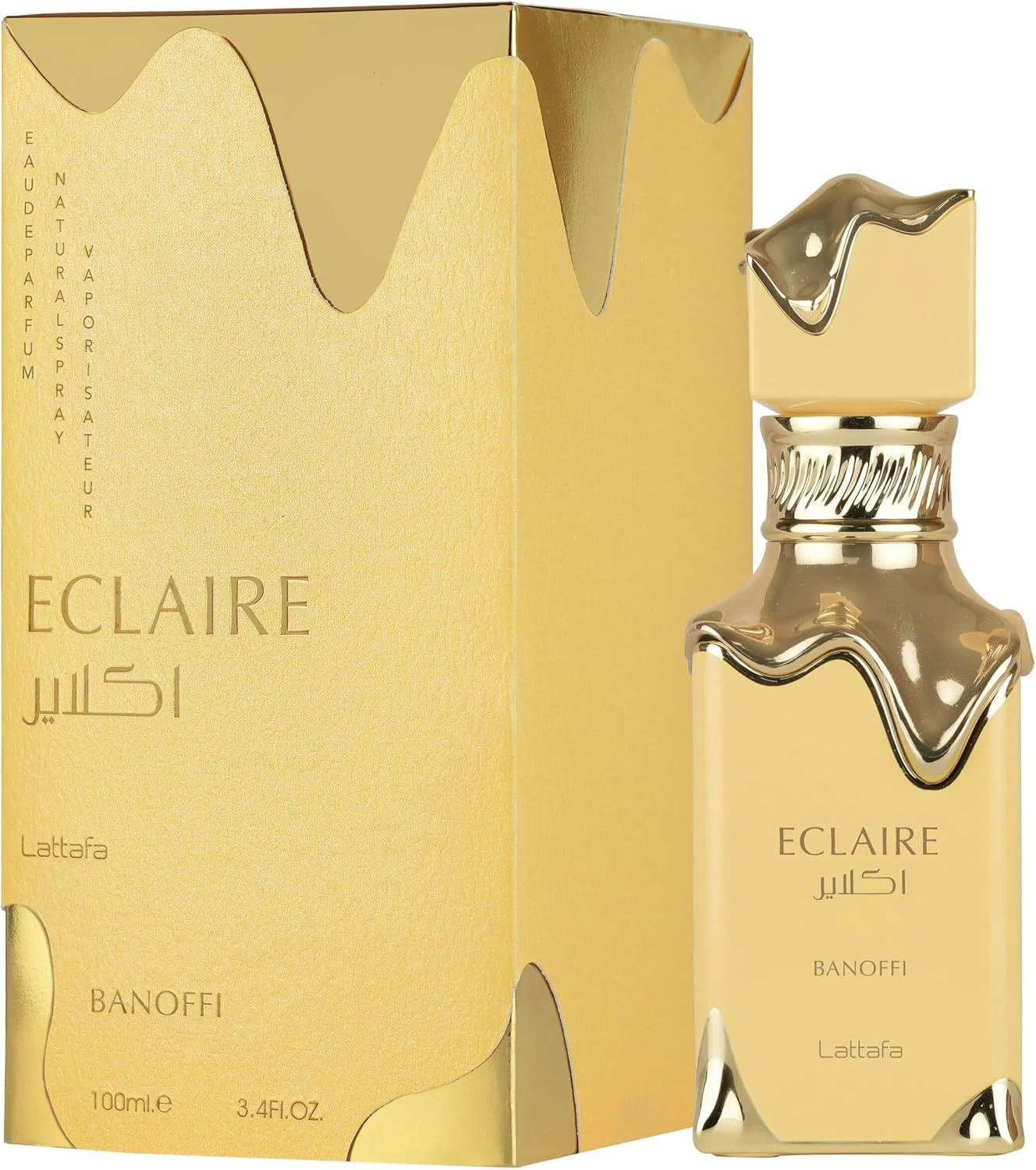 Lattafa Eclaire Banoffi EDP 100ml/3.4oz Spray- Unisex Creamy Banana Gourmand Sce