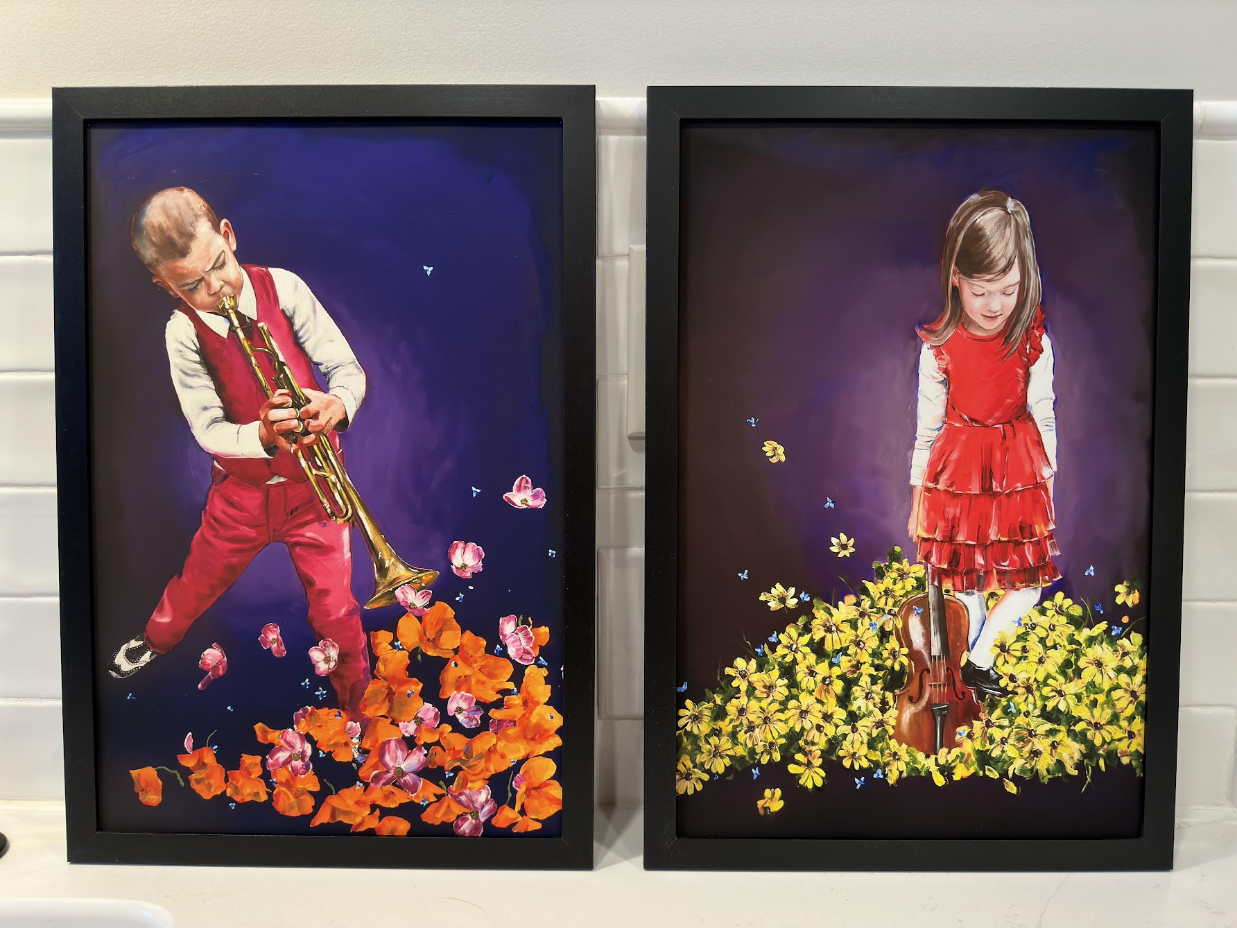 "Cameron" and "Kenzie" Print Pair