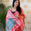 Thumbnail: Indian Women Banarasi Silk Kanjeevaram Pure Zari Saree With Unstitch Blouse