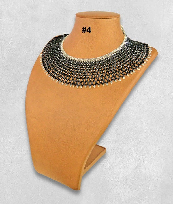 Thumbnail: Zulu Necklace African Maasai Handmade Beaded Choker Necklace |Chunky|Ethnic|Trib