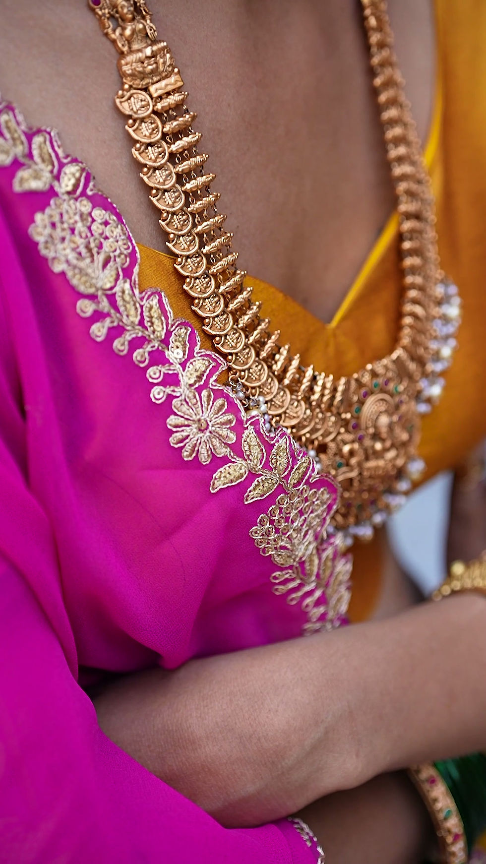 Thumbnail: Narayan Pattu Zari Weaving Lehenga Choli Set with Georgette Dupatta for Wedding