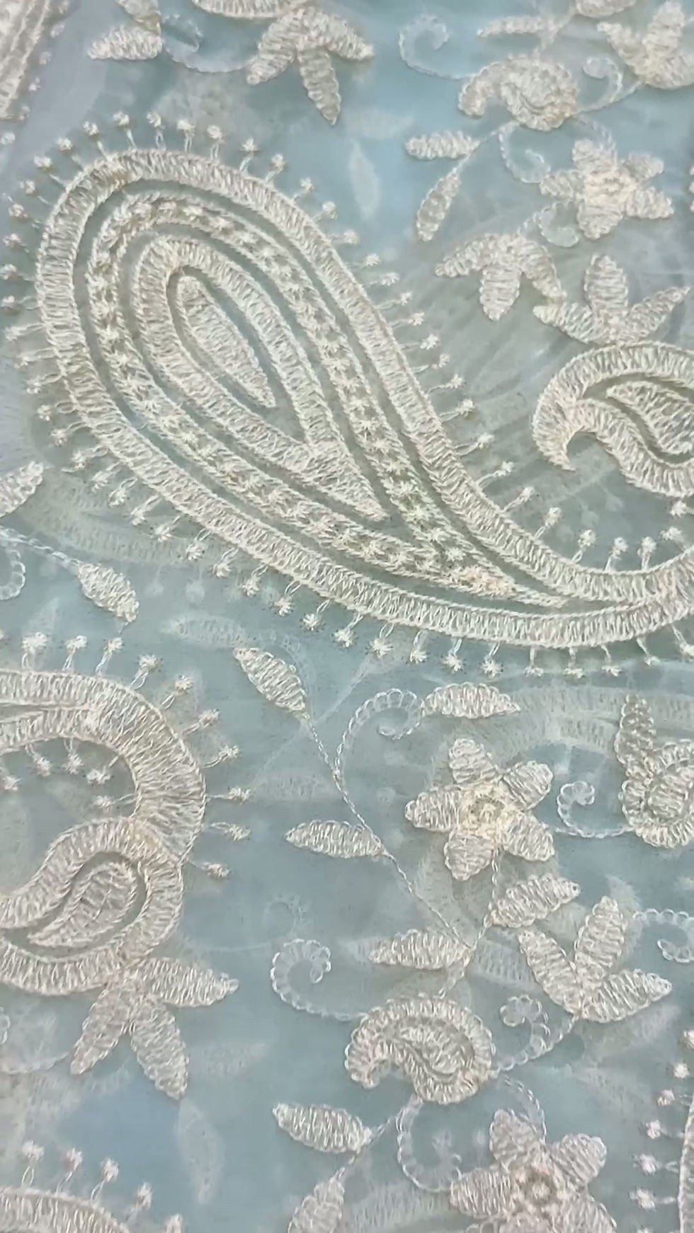 Thumbnail: Women Pure Faux Georgette Chikankari Saree with Chikankari Border and Bangalori
