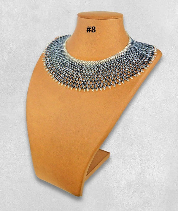 Thumbnail: Zulu Necklace African Maasai Handmade Beaded Choker Necklace |Chunky|Ethnic|Trib
