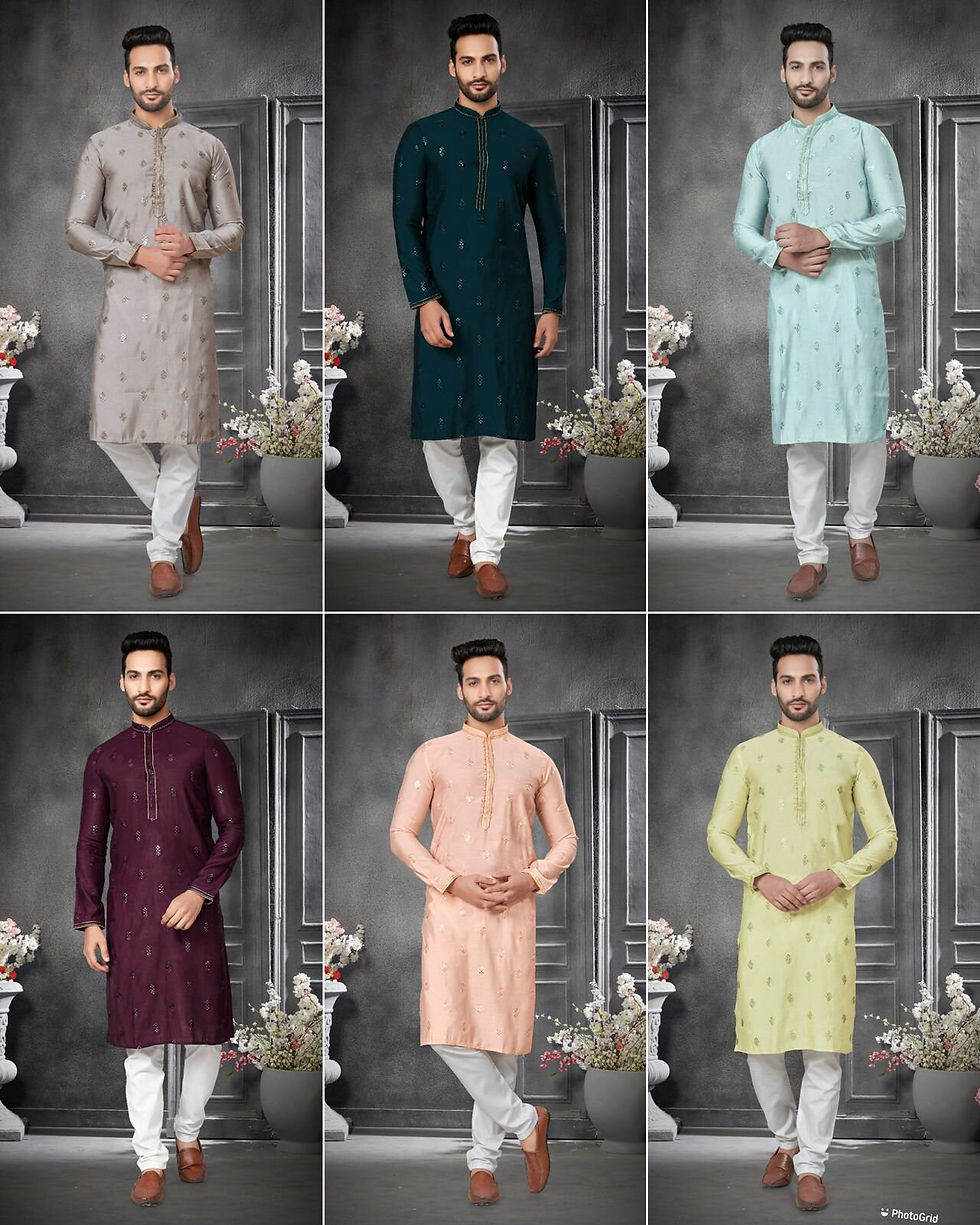 Thumbnail: Diwali men's Kurta-Men kurta-Navratri Kurta-Kurta payjama set-men kurta tunic-In