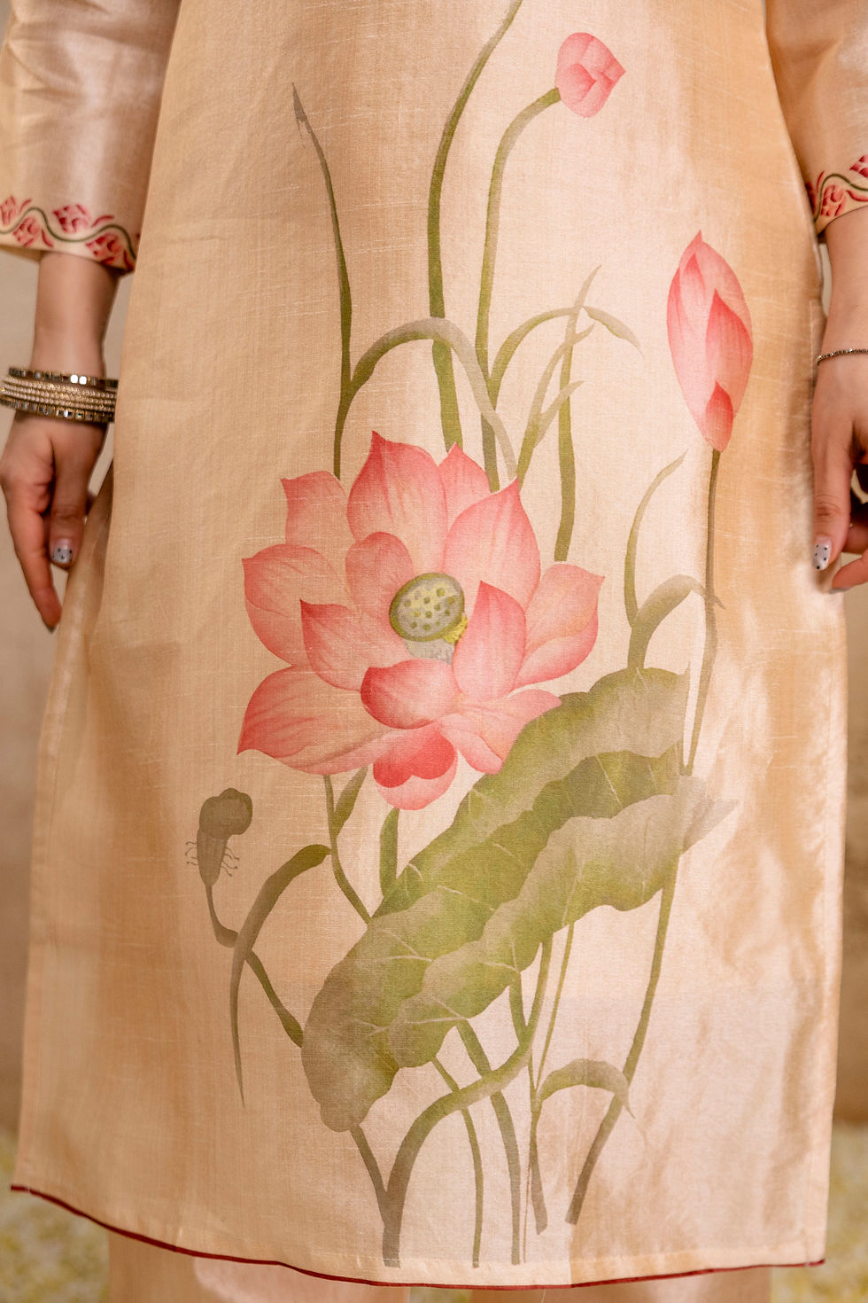 Thumbnail: Women Soft Assam Salwar Suit Set Printed Ethnic Wear Outfit