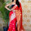 Thumbnail: Indian Women Banarasi Silk Kanjeevaram Pure Zari Saree With Unstitch Blouse