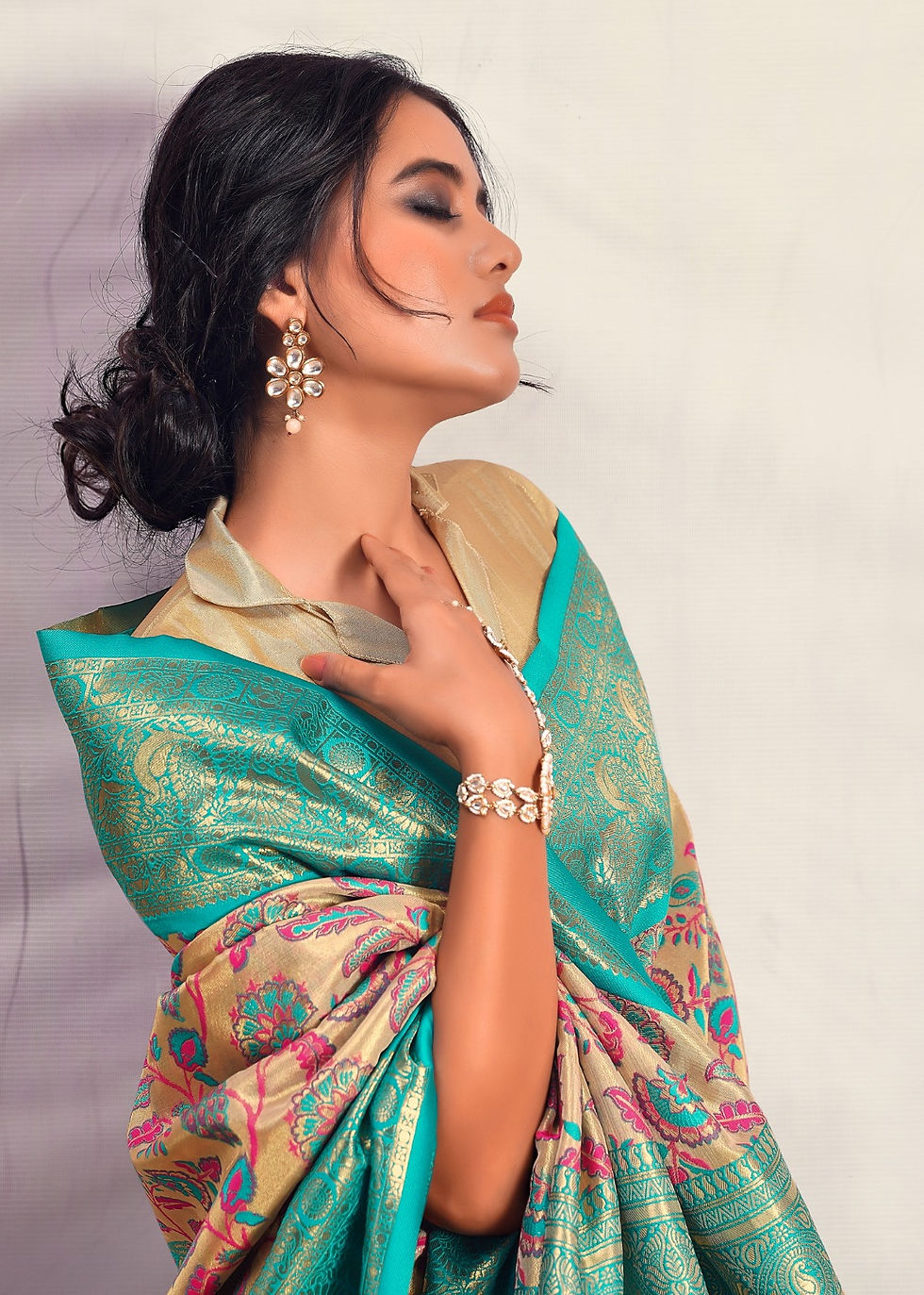 Thumbnail: Designer wedding silk saree collection