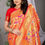 Thumbnail: Traditional Kanjeevaram Silk Saree For Women Traditional Indian Wedding Silk Sar