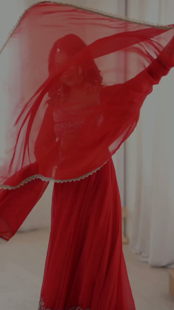 Thumbnail: Ready to Wear Anarkali with Pant & Lace Dupatta