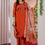 Thumbnail: Elegant Hand Embroidered 3 Piece Suit – Viscose Kurti Set with Pants & Dupatta